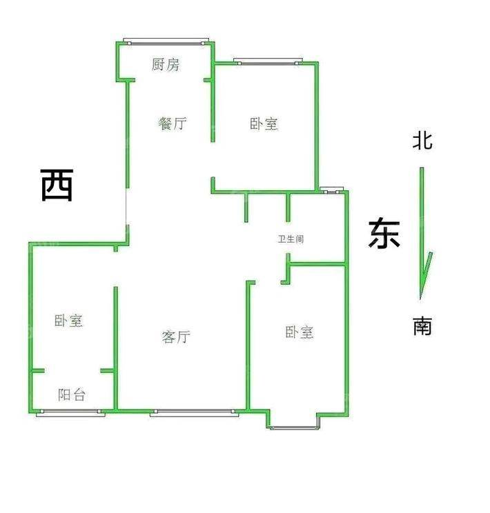 天成名著四期3室2厅1卫111㎡