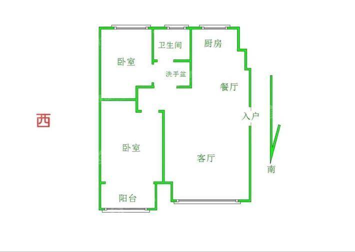 阿尔卡迪亚锦绣天地B区2室2厅1卫80㎡