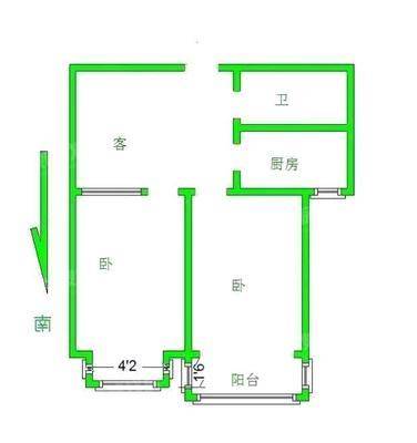 东方世纪城东区2室2厅1卫78㎡