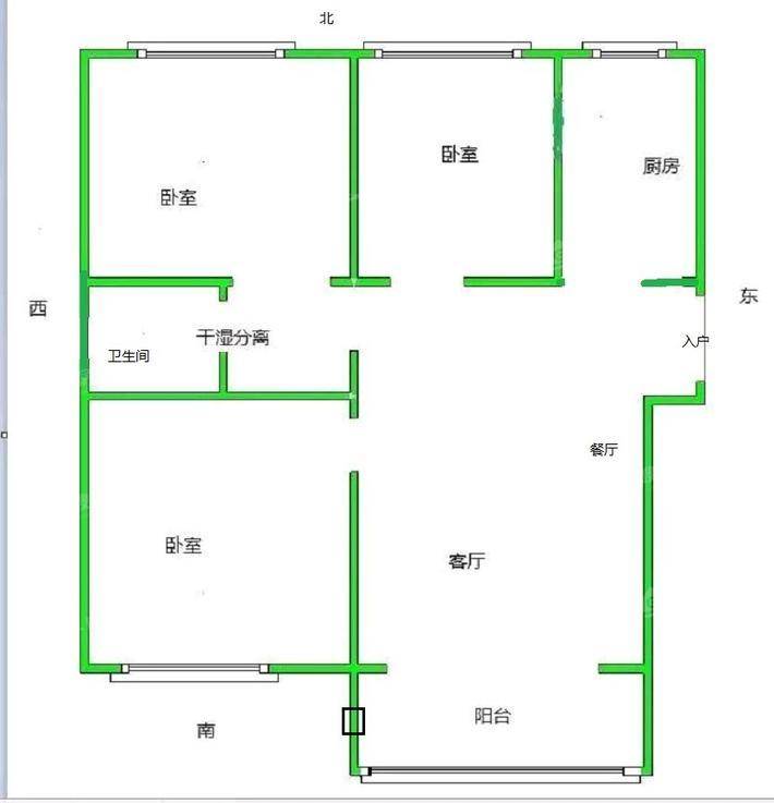 金域华城（金茂府）3室2厅1卫109㎡