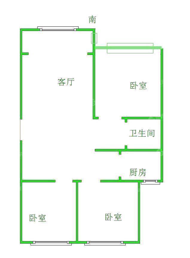 龙岸清华3室2厅2卫115㎡