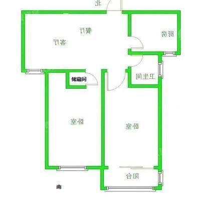 万泰丽景西区2室2厅1卫86㎡