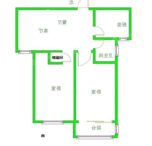 万泰丽景西区2室2厅1卫86㎡