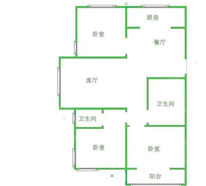 天成郡府东区3室2厅2卫134㎡
