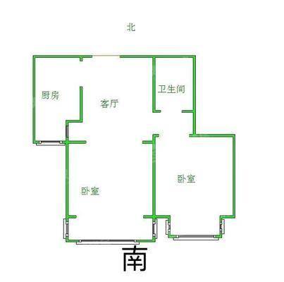 御河新城东区2室1厅1卫68㎡