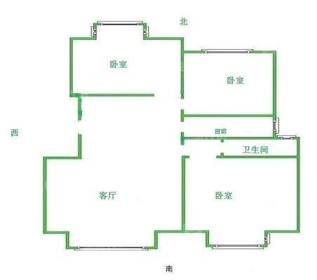 荣盛阿尔卡迪亚文承苑3室2厅1卫93㎡