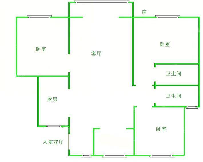 荣盛锦绣观邸3室2厅2卫126㎡