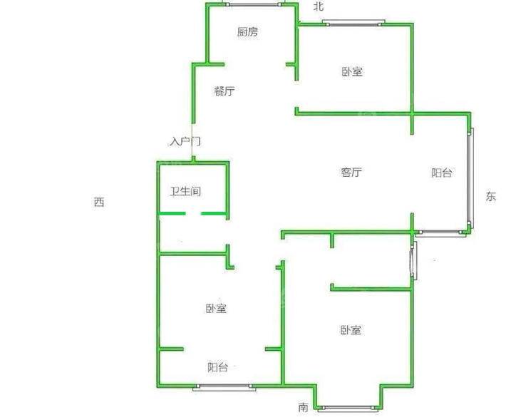阿尔卡迪亚锦绣天地B区3室2厅2卫125㎡