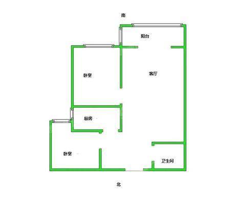 流津时代北区（6）2室2厅1卫86㎡