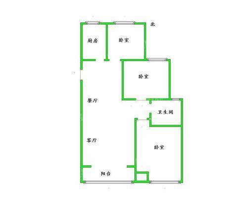 荣盛香堤荣府3室2厅1卫102㎡