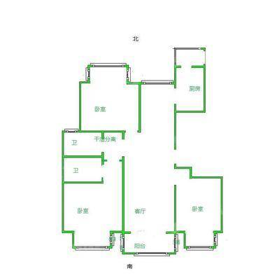 荣盛阿尔卡迪亚文景苑3室2厅2卫127㎡