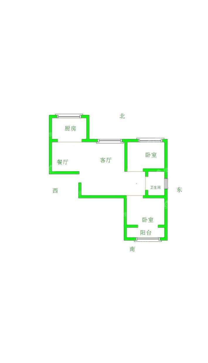 万泰丽景西区2室2厅1卫92㎡