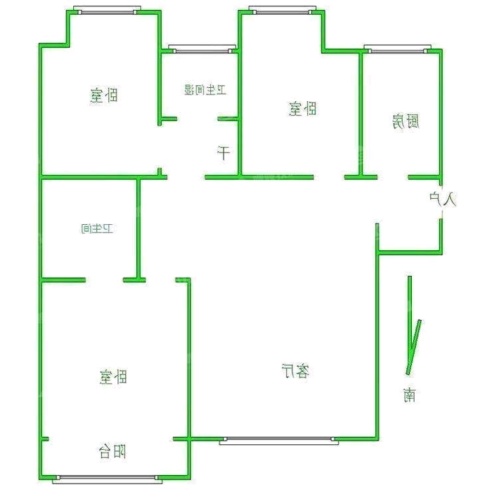 阿尔卡迪亚锦绣天地B区3室2厅2卫93㎡