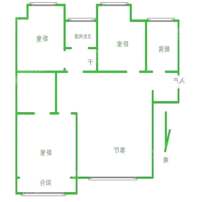 阿尔卡迪亚锦绣天地B区3室2厅2卫93㎡