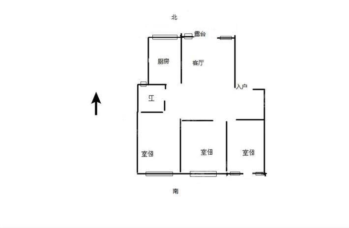 一城枫景3室2厅1卫113㎡