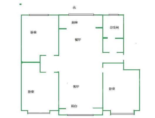 世纪福邸3室2厅1卫118㎡