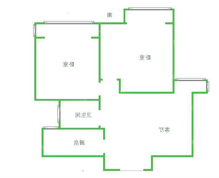 阿尔卡迪亚锦绣天地B区2室2厅1卫72㎡