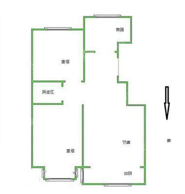 天成熙园三期2室1厅1卫86㎡
