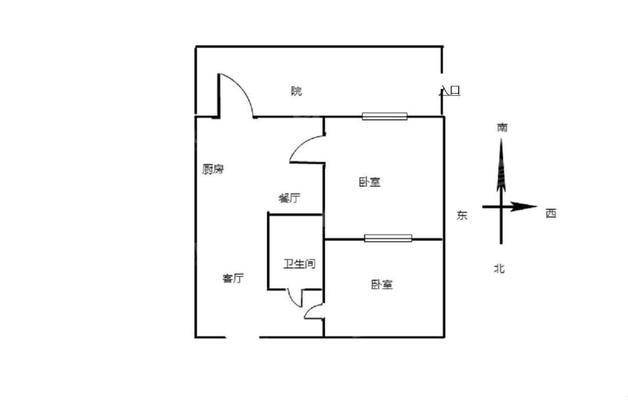 一塑小区2室2厅1卫43㎡