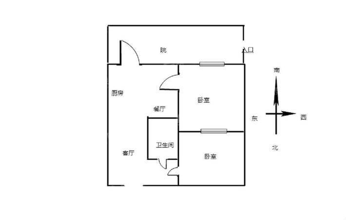 一塑小区2室2厅1卫43㎡