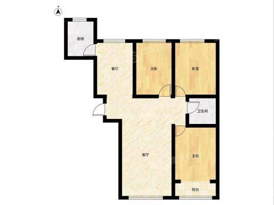 天成郡府西区3室2厅1卫117㎡