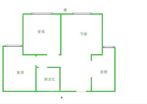 御河新城西区2室2厅1卫74㎡