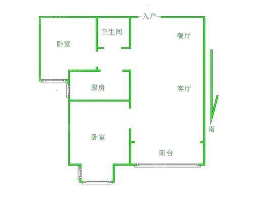 荣盛兰亭苑2室2厅1卫90㎡