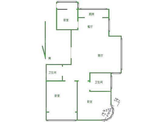 天成明月洲西区3室2厅2卫117㎡