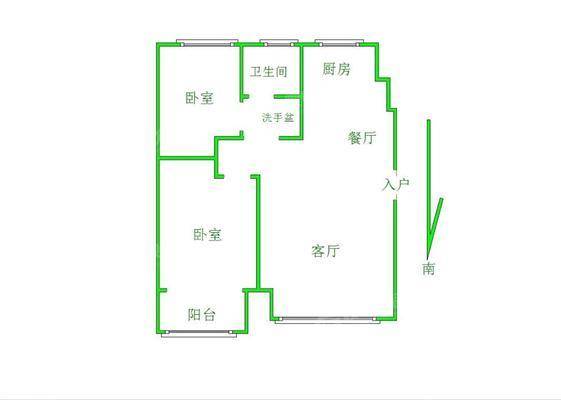阿尔卡迪亚锦绣天地B区2室2厅1卫81㎡
