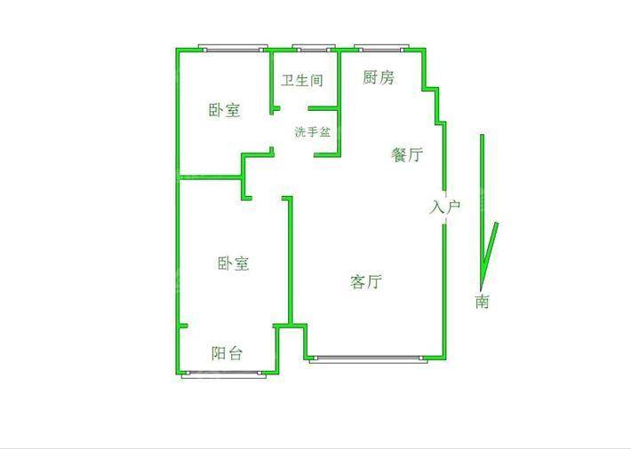 阿尔卡迪亚锦绣天地B区2室2厅1卫81㎡