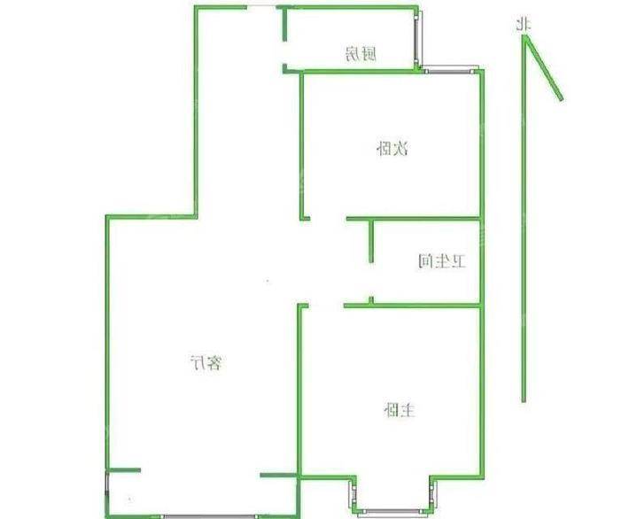 保利花园2室2厅1卫92㎡