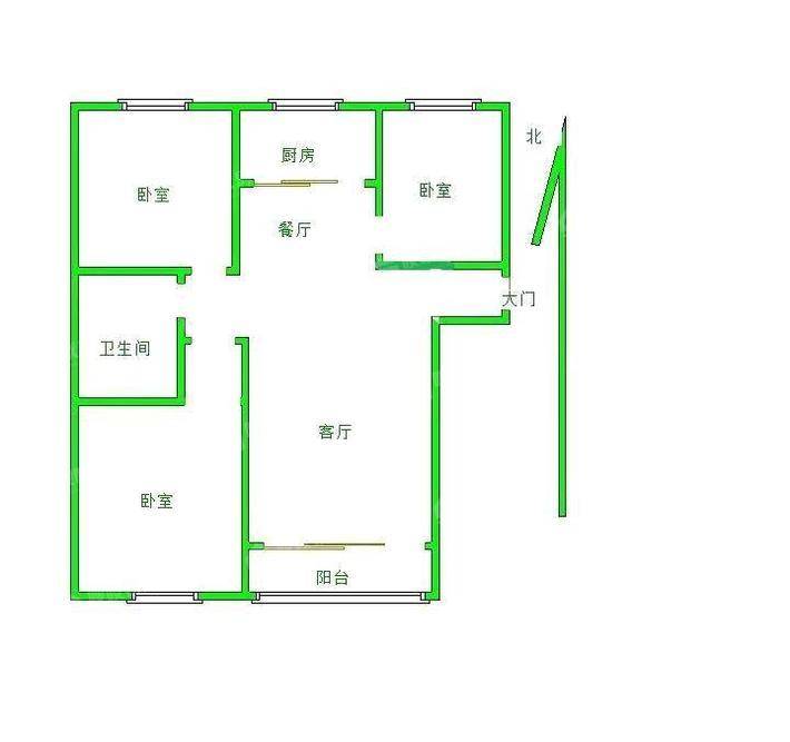 塞纳左岸3室2厅1卫127㎡