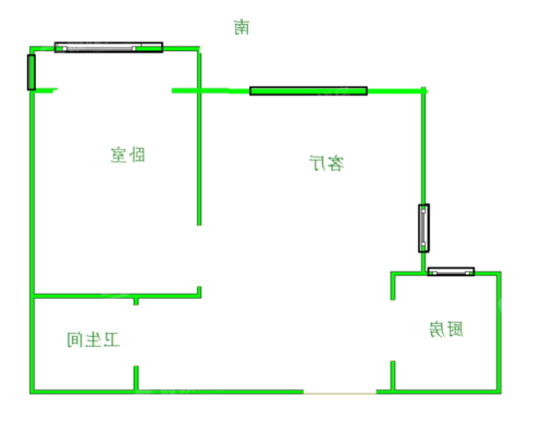 三里家园1室1厅1卫68㎡