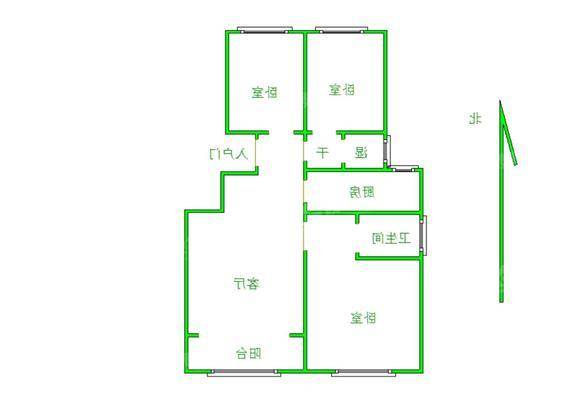 三里家园3室2厅2卫108㎡