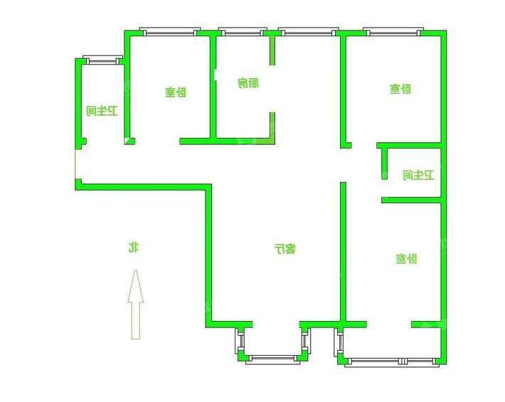 德富悦城3室2厅2卫137㎡