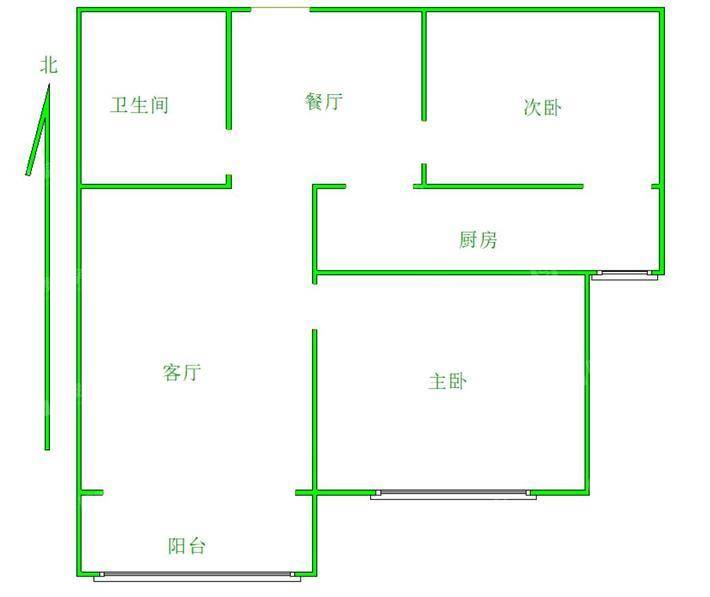 天成郡府西区2室2厅1卫92㎡