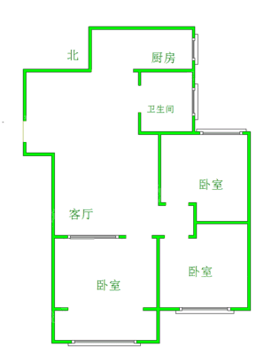 塞纳左岸3室2厅1卫95㎡