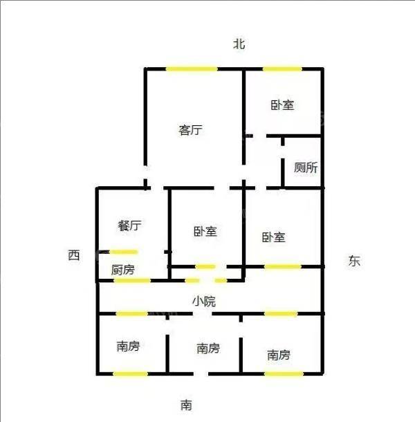 沧县医院小区3室2厅1卫86㎡