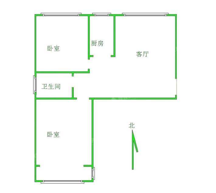 御宇国际一期（秀瑞苑）2室2厅1卫87㎡