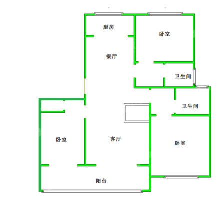 运河樾府3室2厅2卫144㎡