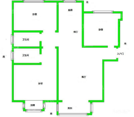 凤凰城（B区）3室2厅2卫118㎡