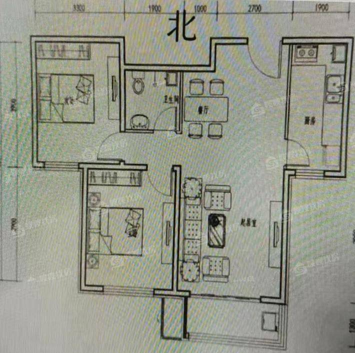 流津时代南区（9）2室2厅1卫92㎡