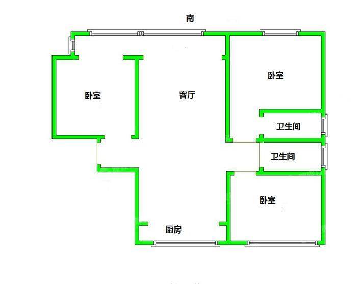 颐和君悦府3室2厅2卫126㎡