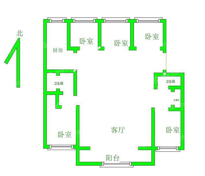 金域华庭5室2厅2卫198㎡