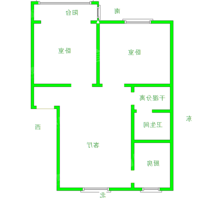 锦绣家园2室2厅1卫83㎡