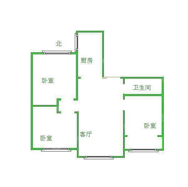 塞纳左岸3室2厅1卫118㎡