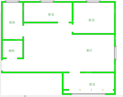 泰合星耀城3室1厅1卫93㎡