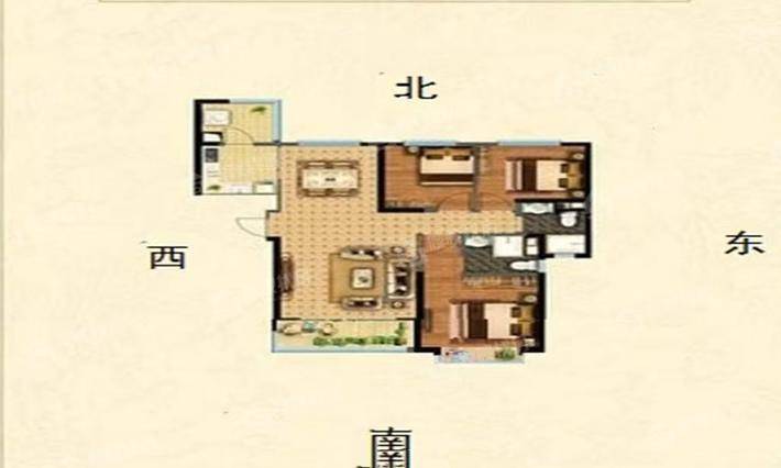 恒大城（商品房）3室2厅2卫125㎡