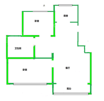 海韵小区南区2室2厅1卫81㎡