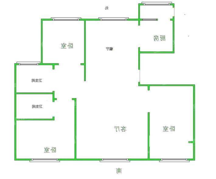天成明月洲西区3室2厅2卫122㎡
